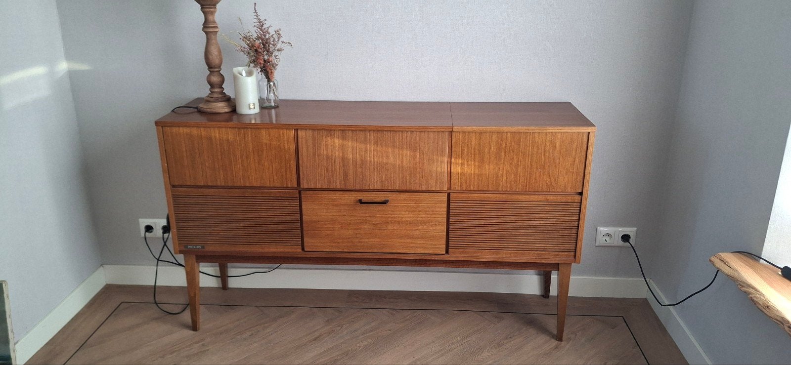 vintage design 1960 philips radiomeubel kast wandmeubel, Ophalen