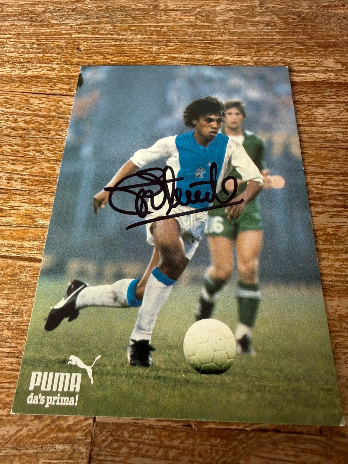 Puma spelerskaart Simon Tahamata Ajax, Ophalen of Verzenden, Zo goed als nieuw, Ajax, Spelerskaart
