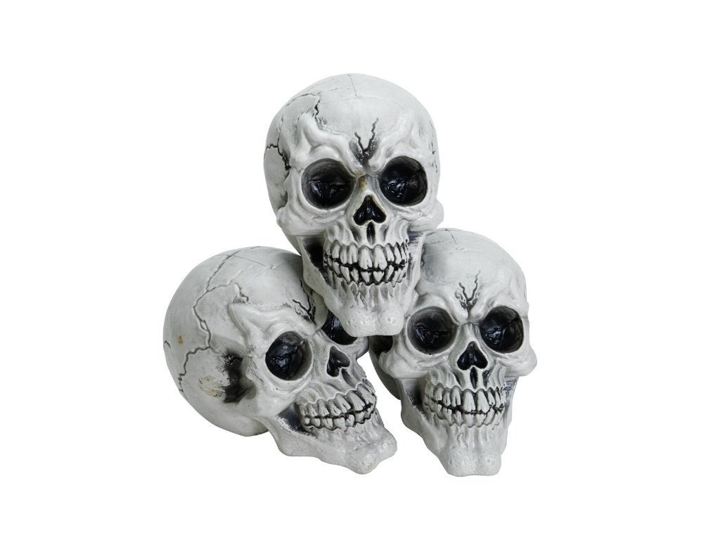 Europalms Halloween Schedel - Set van 3 stuks, Halloween of Griezel, ., Nieuw, Ophalen of Verzenden