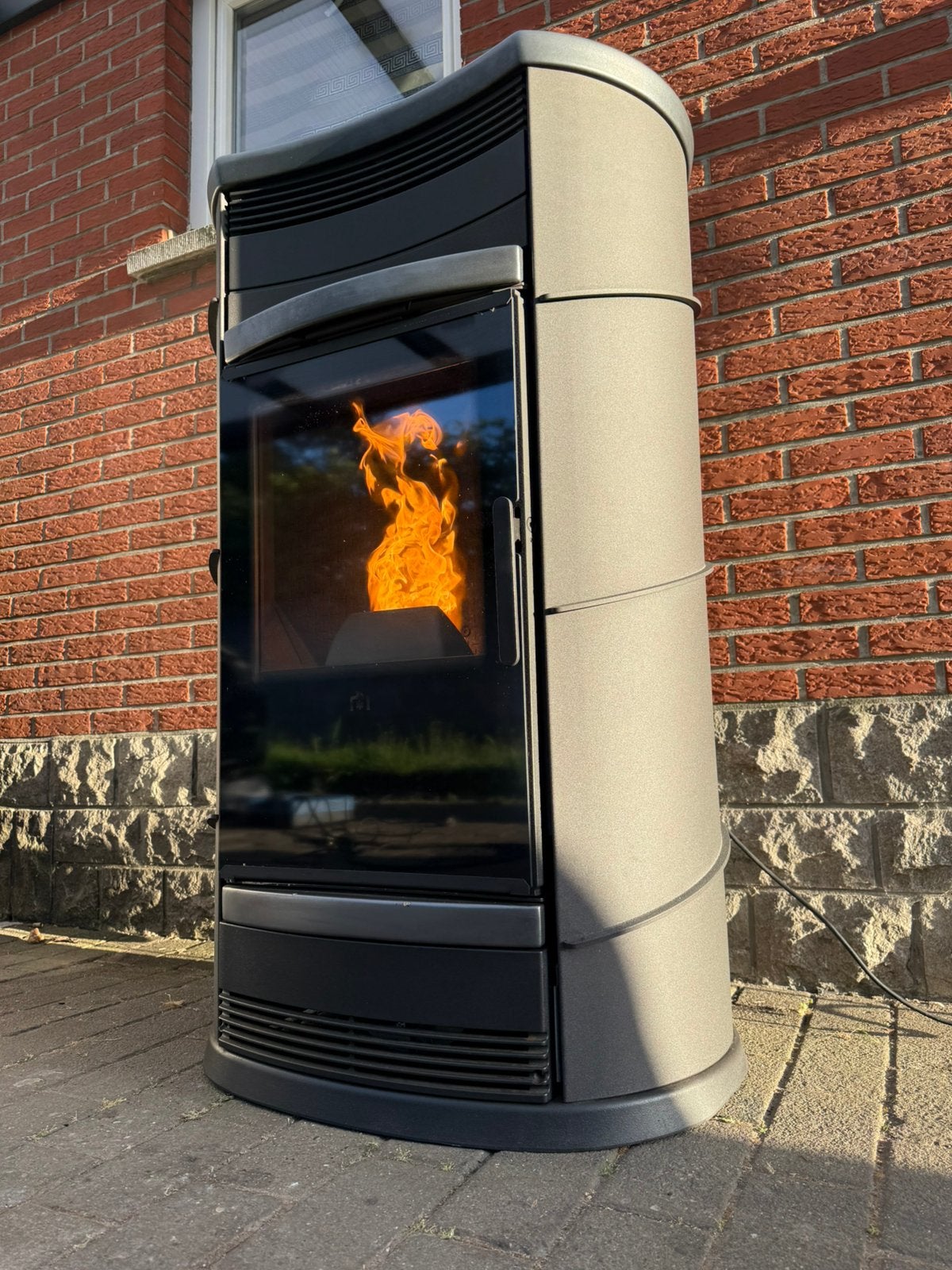 Pelletkachel edilkamin story 13kw kan geleverd, Huis en Inrichting, Kachels, Ophalen of Verzenden, Zo goed als nieuw, Overige brandstoffen