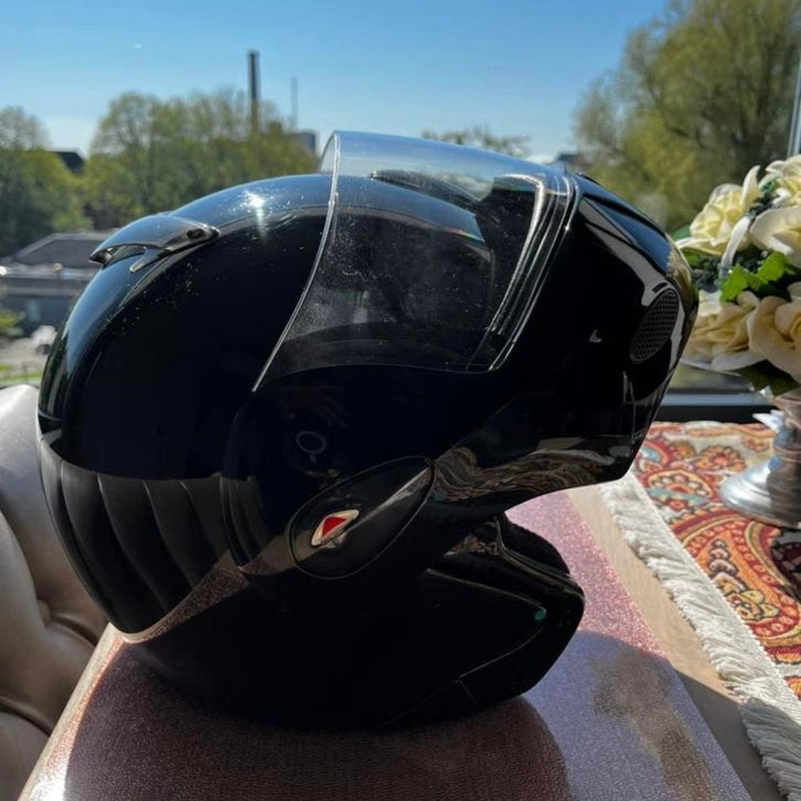 Motorhelm en jack, Ophalen, Jas | textiel