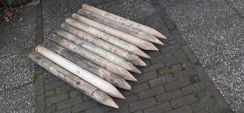 Tuinhout - Paal 1m lang, dik 8cm, Ophalen, Nieuw, Minder dan 180 cm, Palen