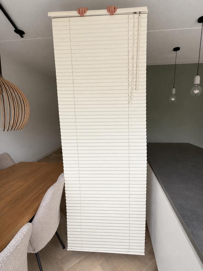 Houten jaloezieën IKEA 230x80 cm - 2 stuks, Huis en Inrichting, Ophalen, Gebruikt, 200 cm of meer, Wit