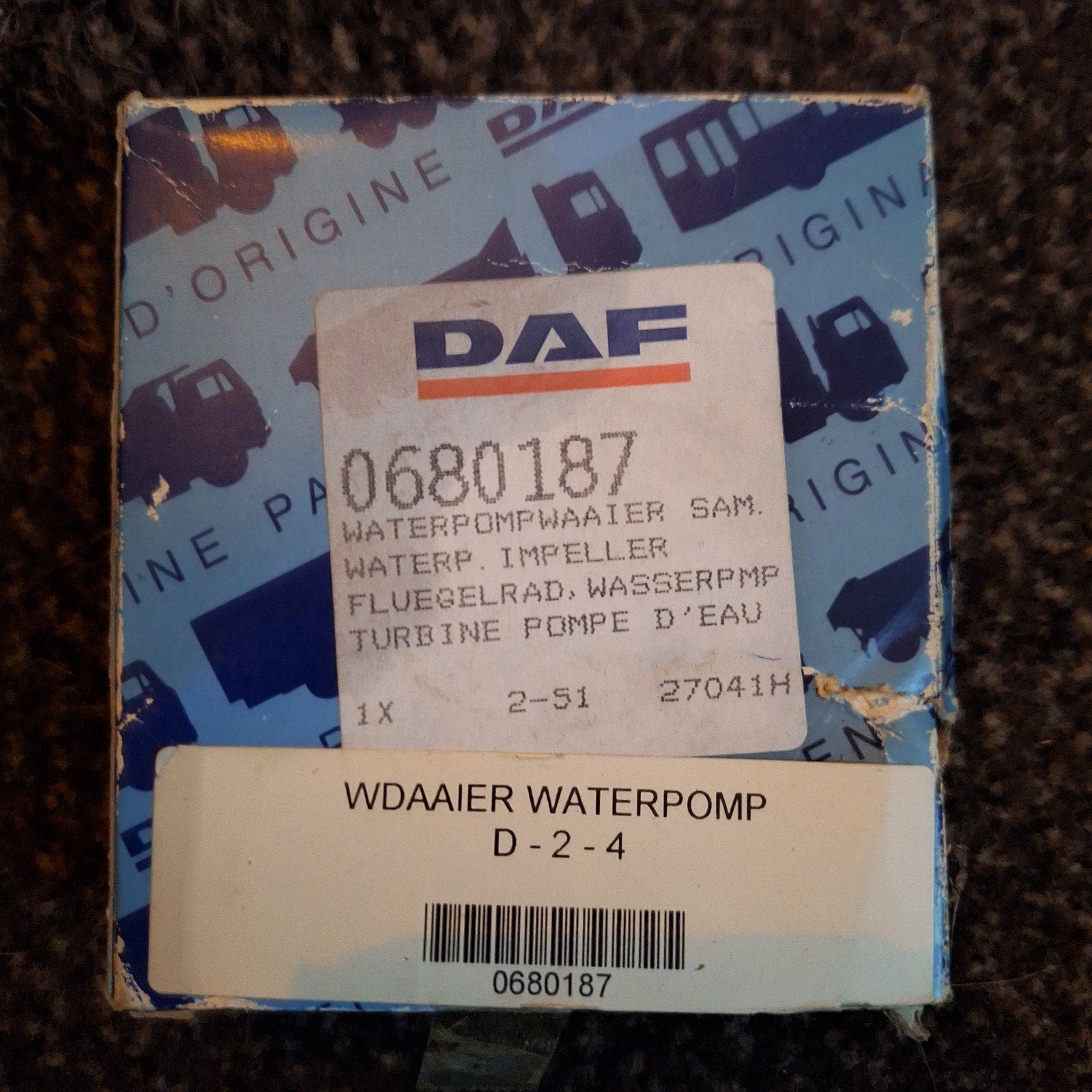 DAF Waterpompschoep 0680187 - Nieuw in doos, Ophalen of Verzenden, Nieuw