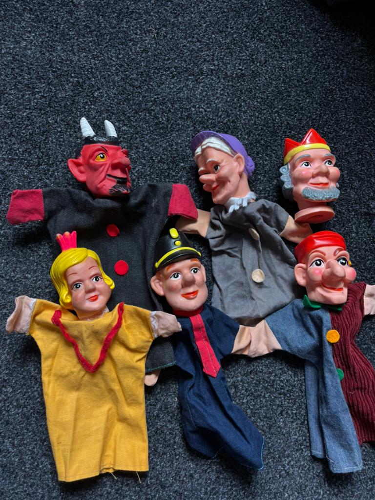 Handpoppen vintage, Verzamelen, Poppen, Ophalen of Verzenden, Zo goed als nieuw, Pop