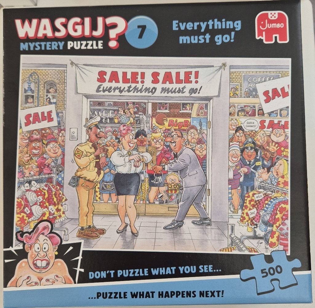 Wasgij Mystery 7 Uitverkoop 500 stukjes, Ophalen, 500 t/m 1500 stukjes, Nieuw, Legpuzzel