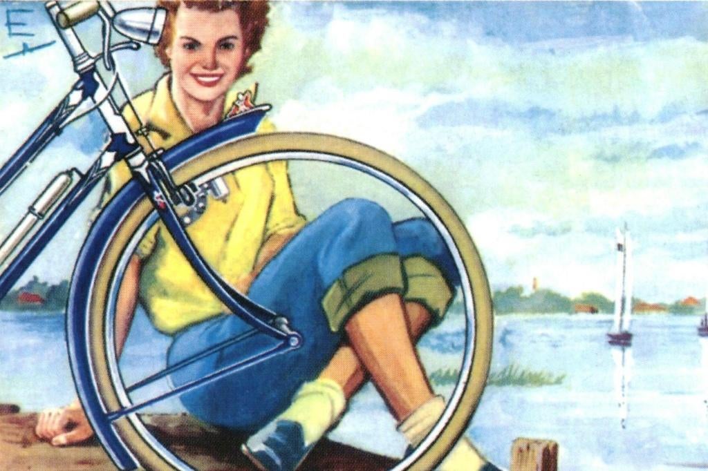 700594 Batavus Fiets reclame rond 1960 nette kaart onbeschr, Ophalen of Verzenden, 1980 tot heden, Ongelopen, Friesland