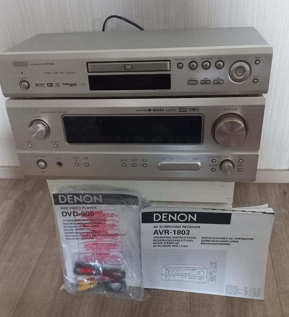 Denon Receiver + DVD/CD speler, Ophalen, Gebruikt, 120 watt of meer, Denon