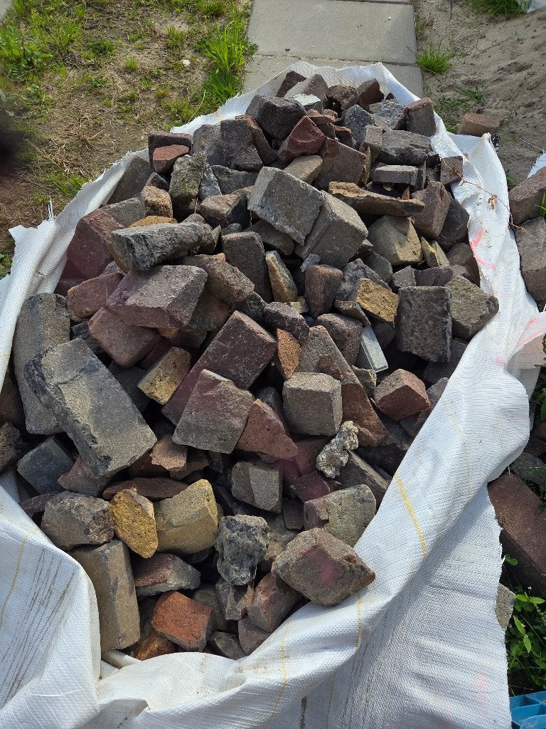 Oude gebakken waaltjes, Tuin en Terras, Ophalen, Overige materialen, Gebruikt, Klinkers