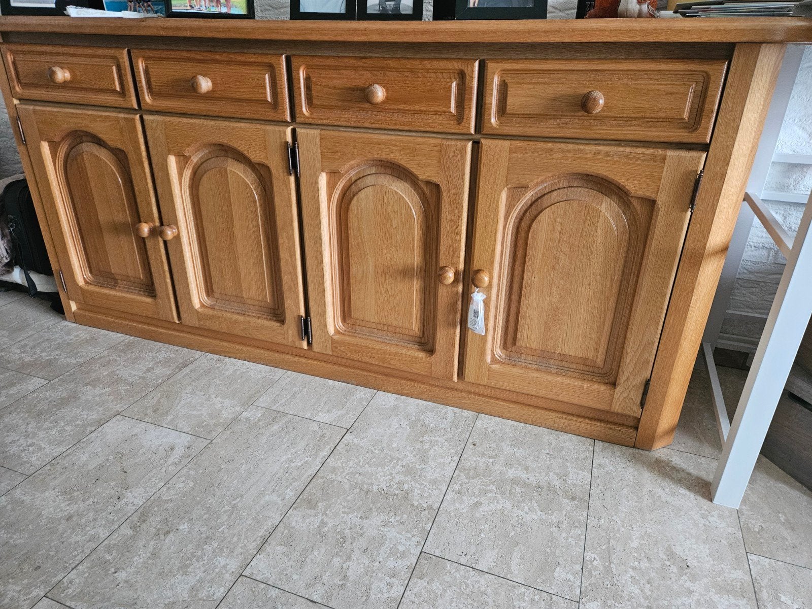 dressoir licht eiken, Ophalen, Gebruikt, Met deur(en), Eikenhout