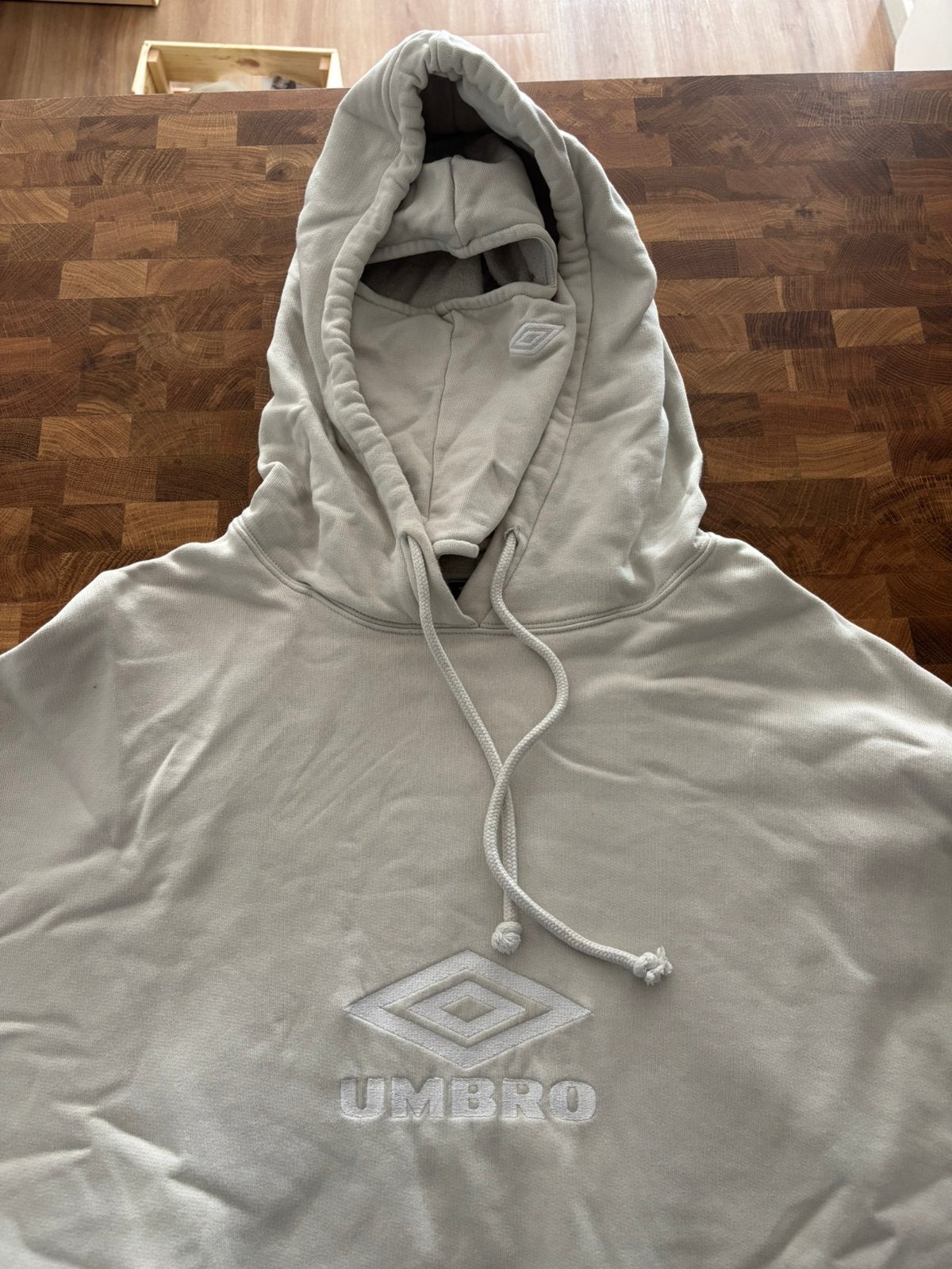 Umbro OG Logo Mask Hoodie S, Ophalen of Verzenden, Zo goed als nieuw, Maat 46 (S) of kleiner, Grijs
