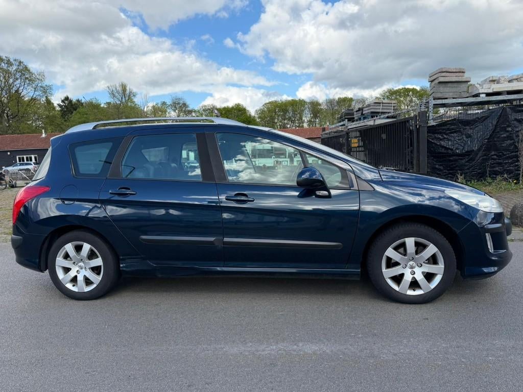 Peugeot 308 1.6 VTI 16V SW 7P 2009 Blauw | Panoramadak, Auto's, Peugeot, Voorwielaandrijving, Zwart, 4 cilinders, Blauw