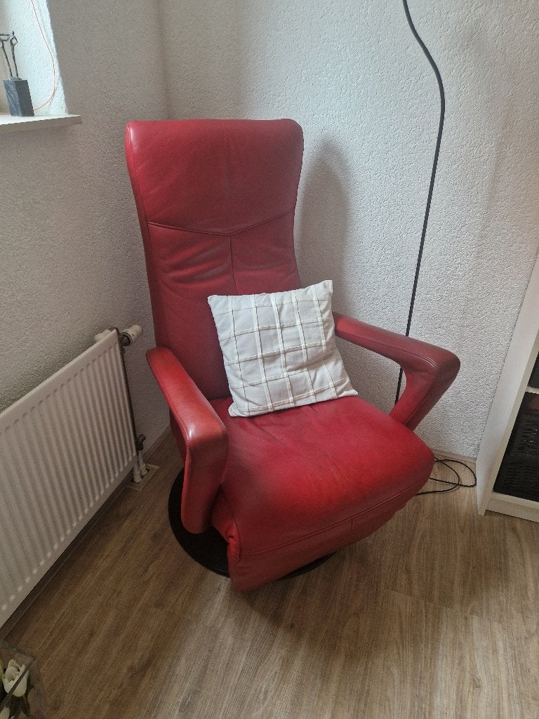 Stoel, Huis en Inrichting, Stoelen, Ophalen, Leer, Zo goed als nieuw, Eén