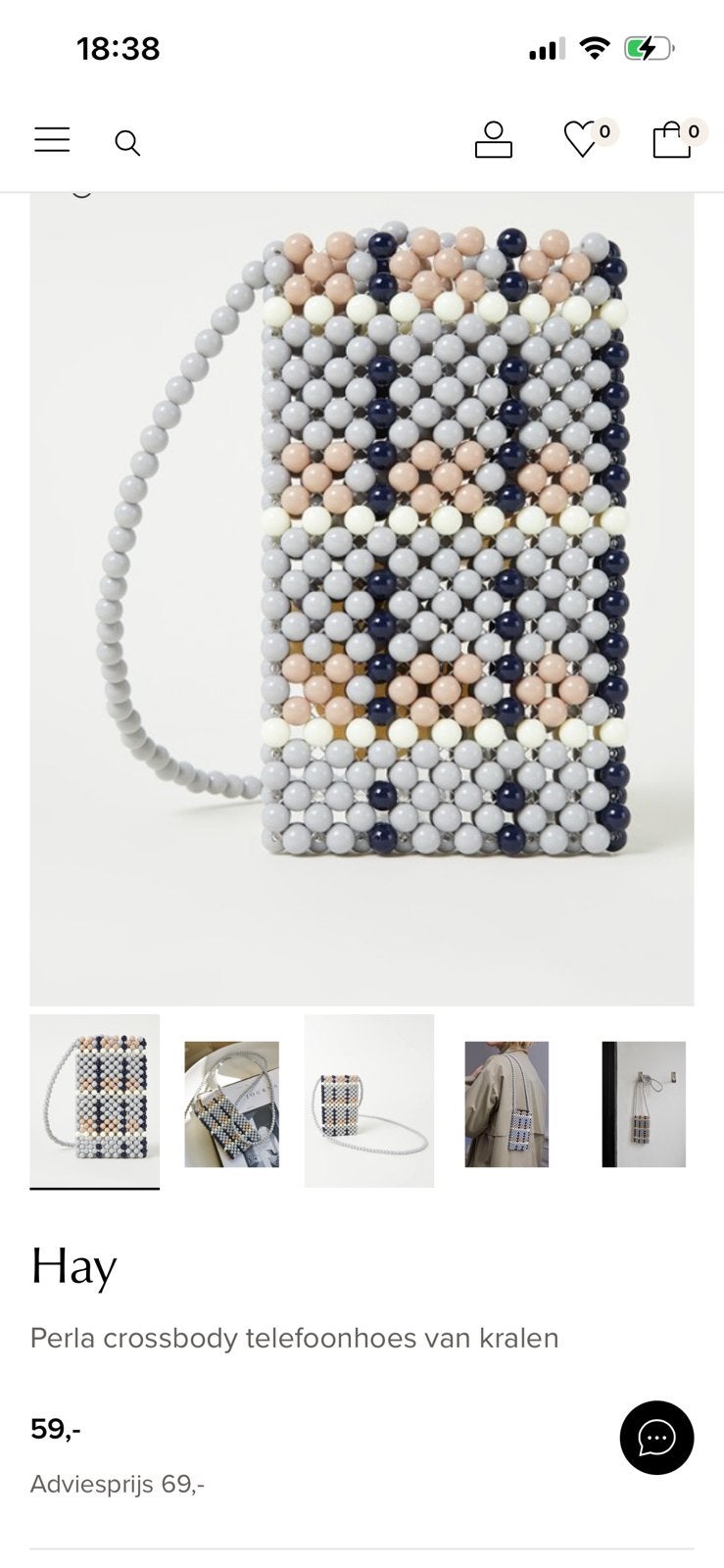 Crossbody telefoonhoes, Ophalen of Verzenden, Zo goed als nieuw