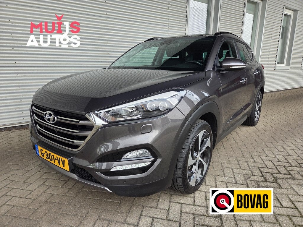Hyundai Tucson 1.6 T-GDi Premium, Auto's, Hyundai, Voorwielaandrijving, Gebruikt, 4 cilinders, Bruin