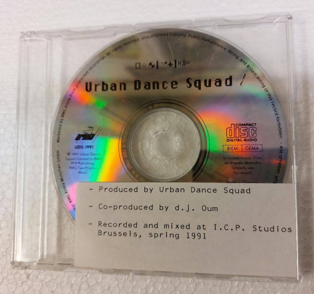 Urban Dance Squad PROMO 4 TRACK CD Comeback + 3 - 1991, Verzenden, 1985 tot 2000, Zo goed als nieuw