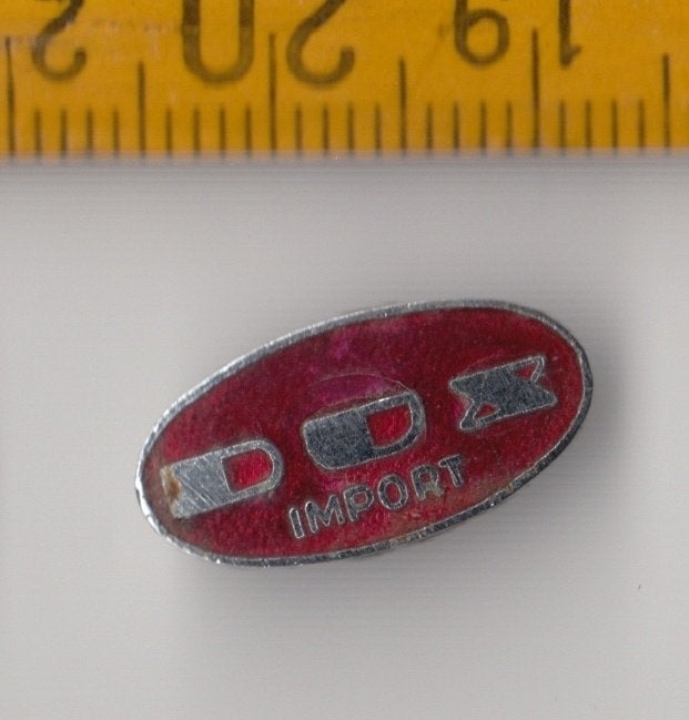 Dux import logo Radio embleem schildje Emaille B, Ophalen of Verzenden