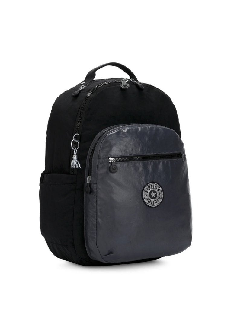 Kipling SEOUL BTS + AC - Schooltas - black met bl, Ophalen of Verzenden, Zo goed als nieuw, Kipling, 30 tot 45 cm