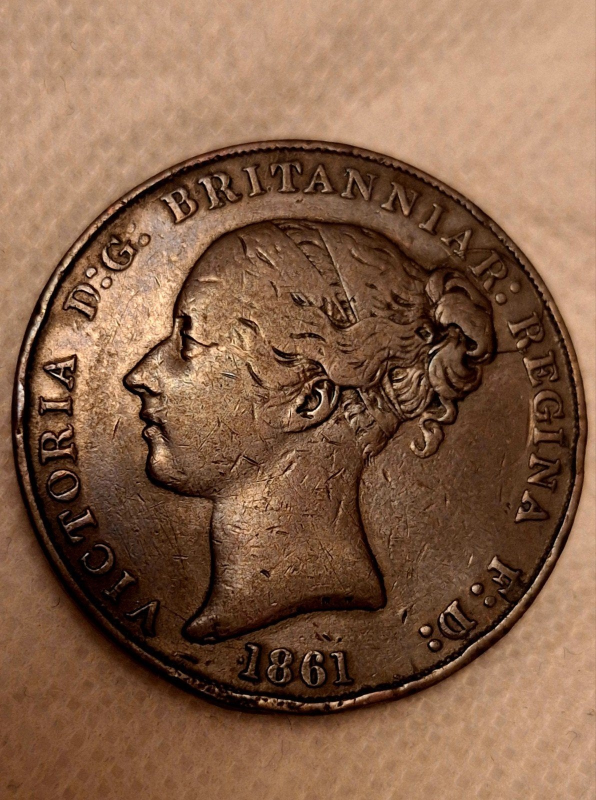 Jersey 1/13 Shilling 1861 Victoria - Koper (KM# 3 -i, Verzenden, Overige landen