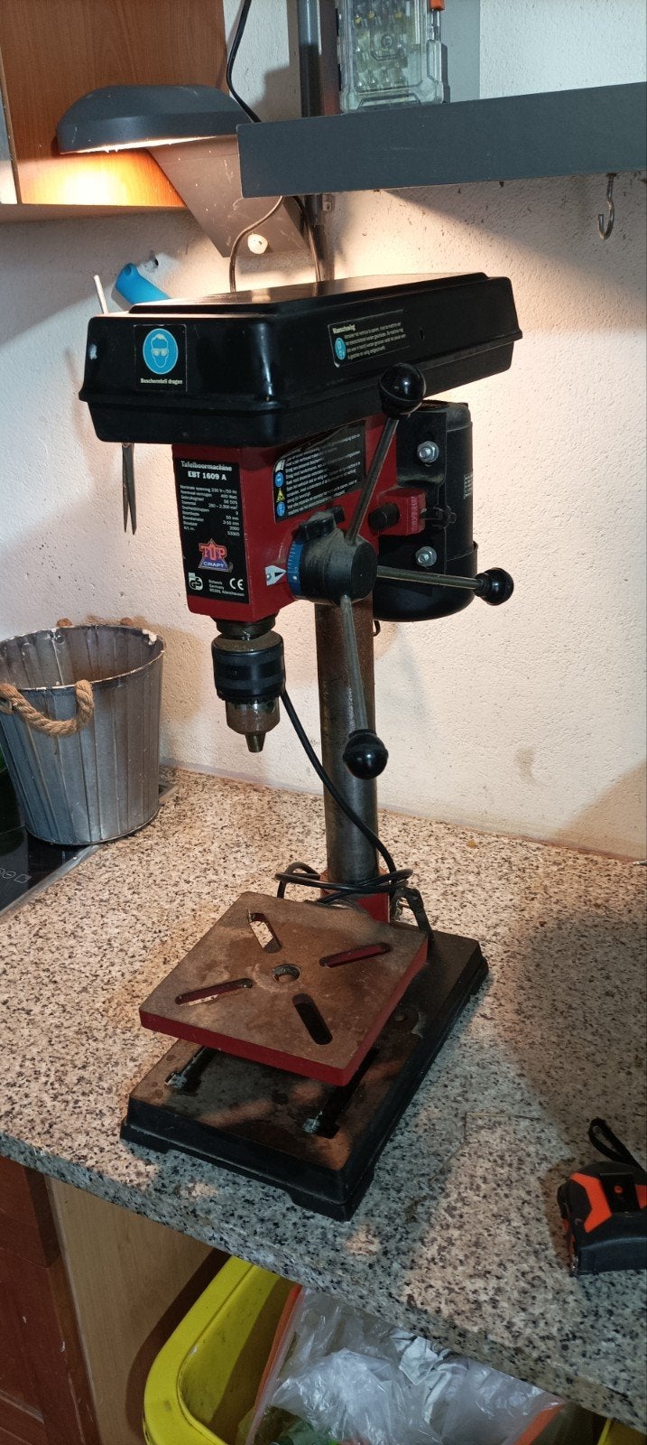 Tafelboormachine TIP Craft EBT 1609 A - 400 Watt, Ophalen