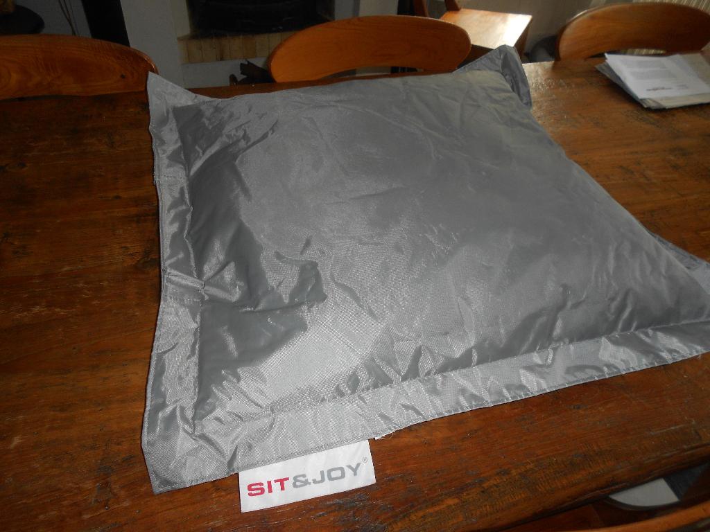 Sit&Joy zitzak kussen grijs, Ophalen of Verzenden, Zo goed als nieuw, Grijs, Vierkant