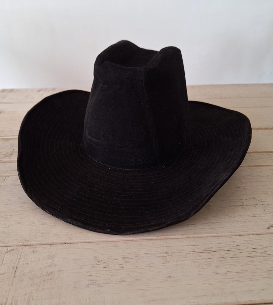 Zwarte Golddeer Cowboyhoed - Maat M, Kleding | Heren, Hoeden en Petten, Ophalen of Verzenden, Zo goed als nieuw, Hoed