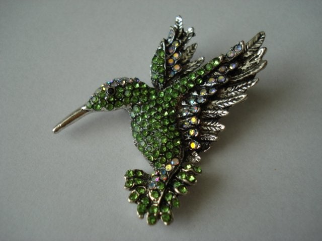 Kolibrie broche, Overige materialen, 4 tot 7 cm, Overige kleuren, Nieuw
