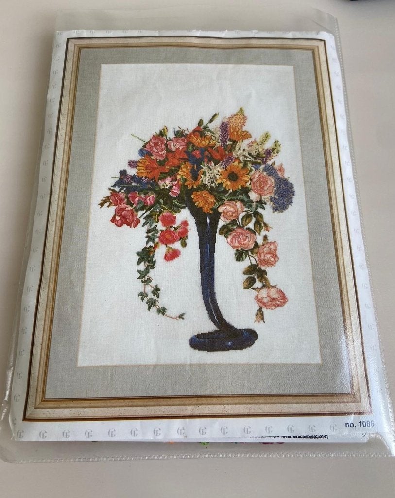 Thea Gouverneur Borduur Pakket Zomerboeket 1086 NIEUW, Ophalen of Verzenden, Zo goed als nieuw, Handborduren, Patroon