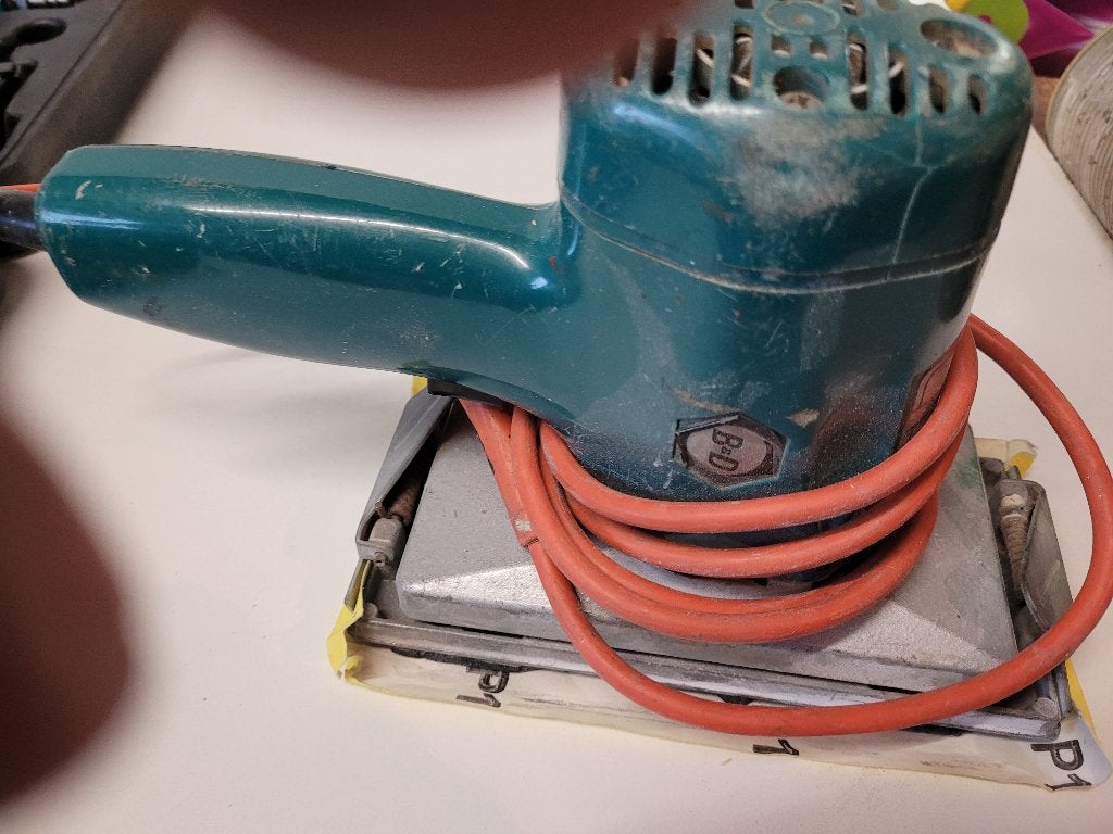 SCHUIRMACHINE B.D, Doe-het-zelf en Verbouw, Gereedschap | Schuurmachines, Ophalen, Gebruikt, Minder dan 600 watt, Vlakschuurmachine