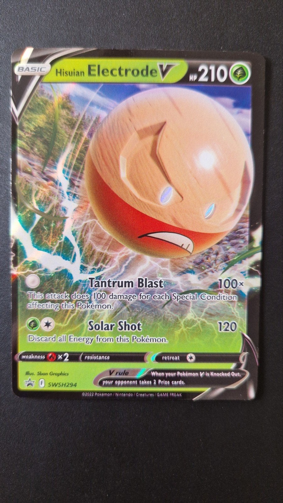 Hisuian Electrode V swsh294 Promokaart Pokemon, Ophalen of Verzenden, Nieuw, Losse kaart