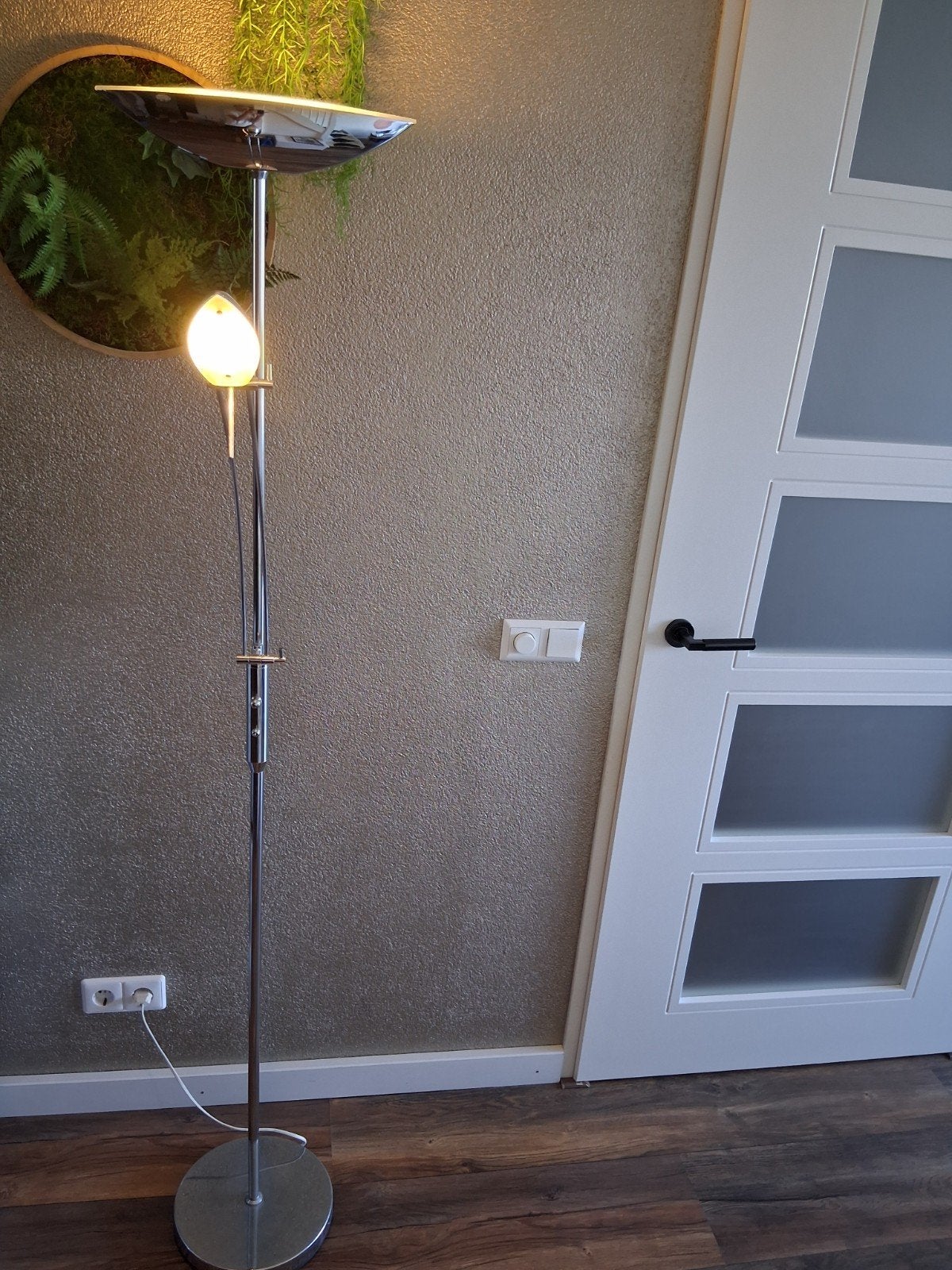 Nette zillveren design vloerlamp!, Ophalen