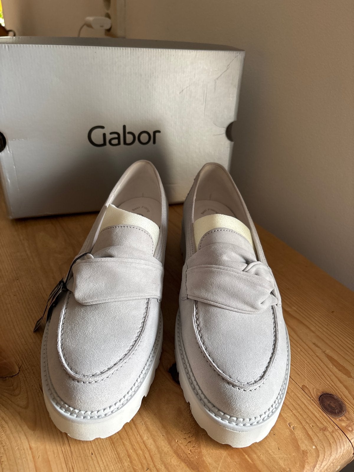 Gabor Instappers - Nieuw in doos, Kleding | Dames, Instappers, Nieuw, Ophalen of Verzenden, Grijs