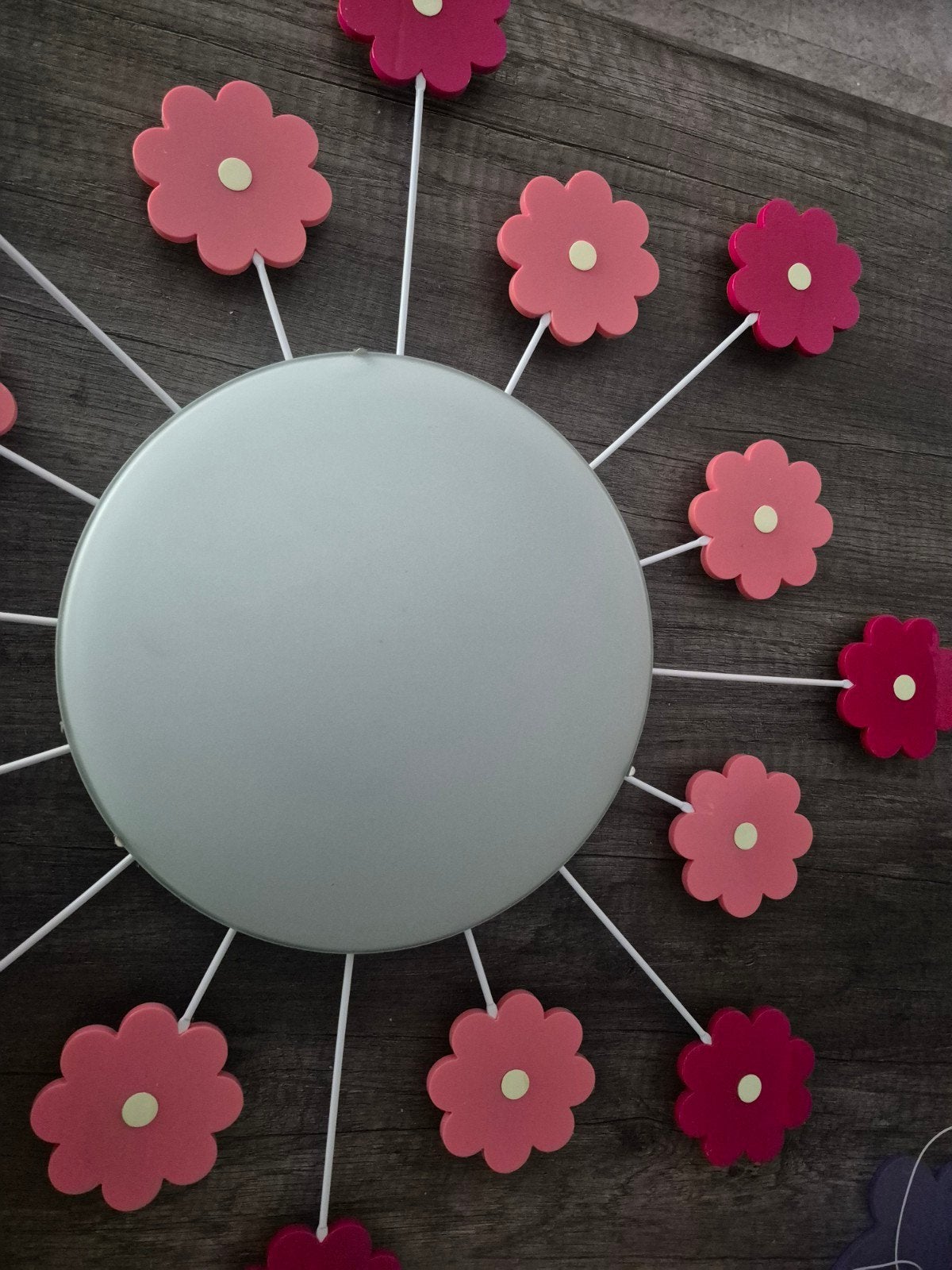 Leuke bloemenlamp voor kinderkamer, Ophalen of Verzenden, Gebruikt, Kunststof, Roze