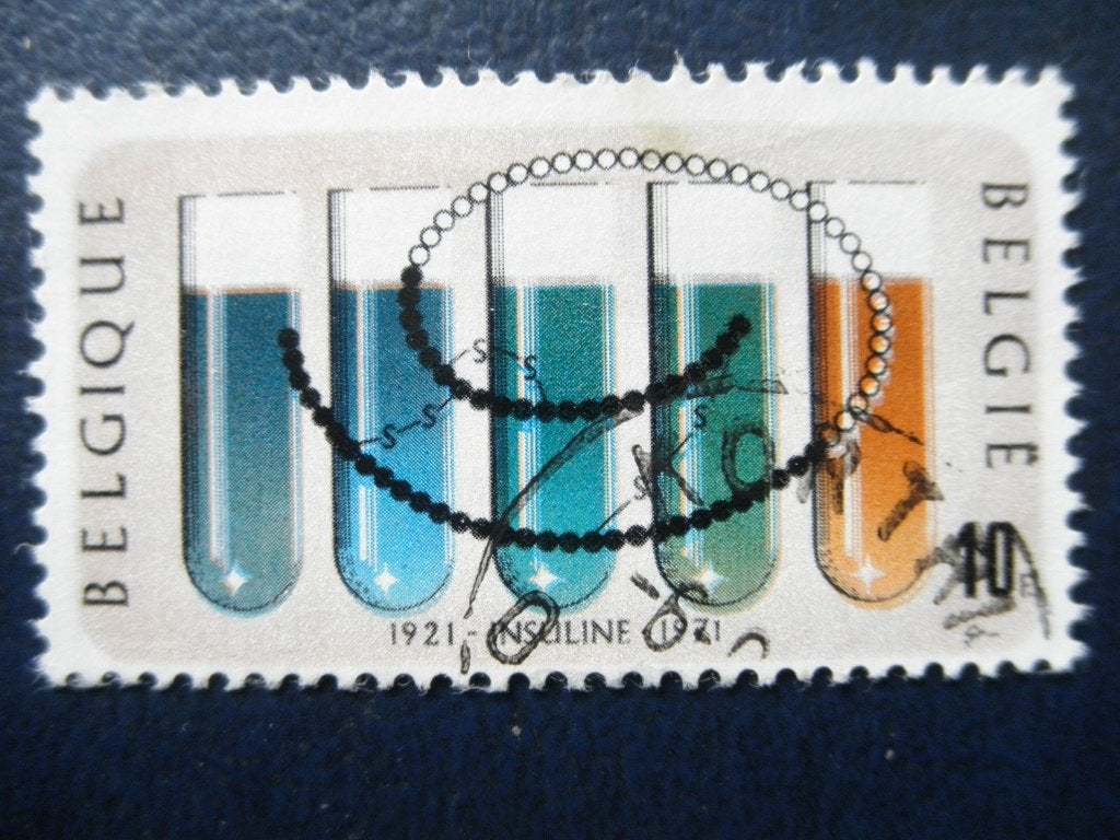 Postzegels België 1971 insuline - cw. 0,50., Ophalen of Verzenden, Gestempeld