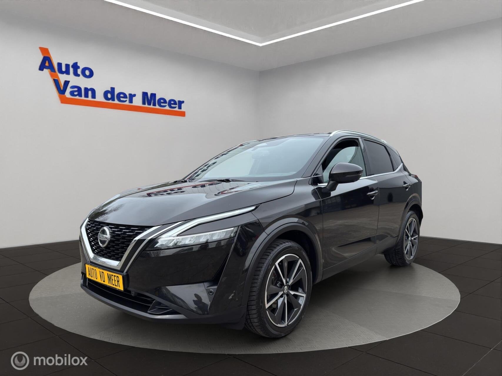 Nissan Qashqai 1.3 MHEV Xtronic Tekna Plus, Auto's, Gebruikt, Zwart, 4 cilinders, Zwart