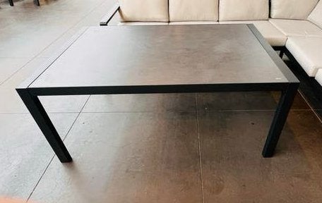 Tuintafel aluminium met gehard glas, nieuw in doos, Tuin en Terras, Tuintafels, Ophalen, Nieuw, Rechthoekig, Aluminium