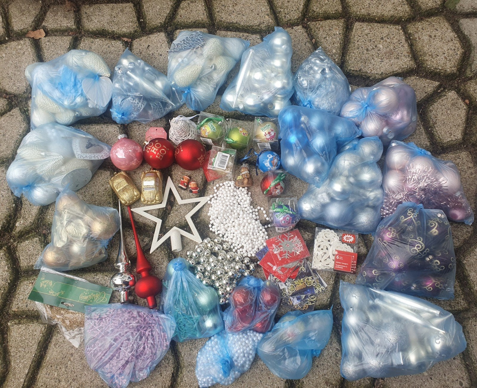 Te koop kerstboom accessoires, Ophalen