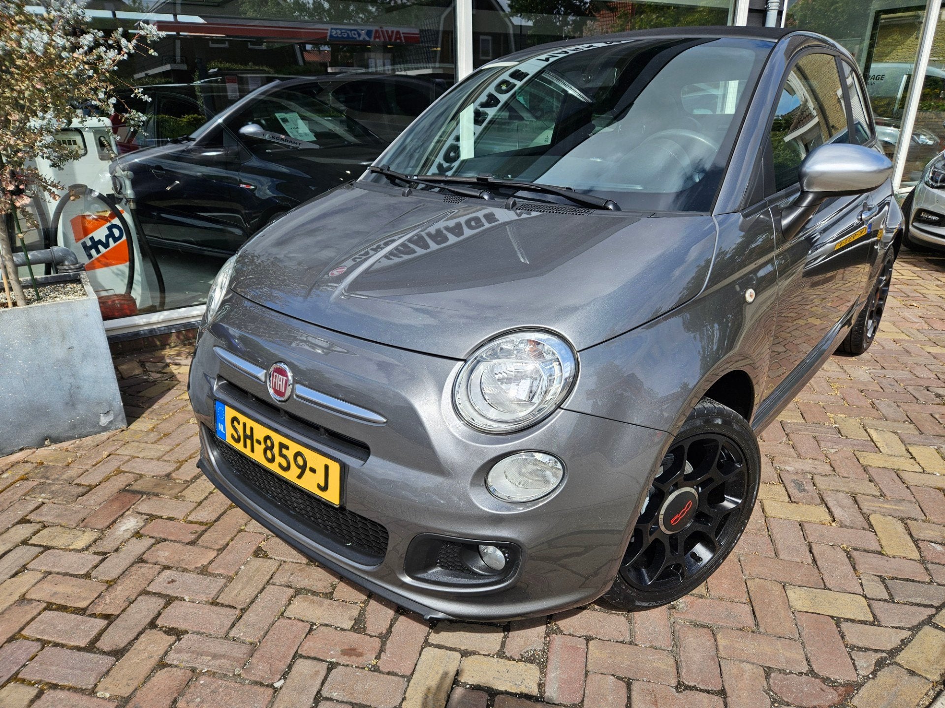 Fiat 500 C 1.2 Sport,cabriodak,sportinterieur,bluetooth, Voorwielaandrijving, Gebruikt, 4 cilinders, Cabriolet