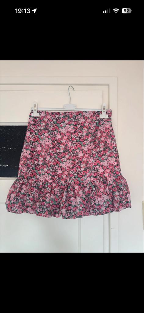 Loavies roze bloemenprint rokje maat M, Kleding | Dames, Maat 38/40 (M), Ophalen of Verzenden, Zo goed als nieuw, Roze