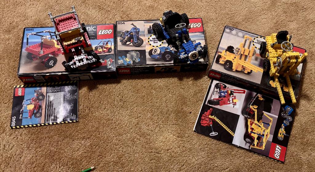 LEGO Technic Sets 8845, 854 & 850, Kinderen en Baby's, Speelgoed | Duplo en Lego, Compleet, Gebruikt, Lego, Ophalen of Verzenden