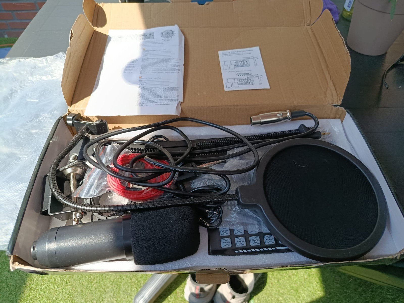 Professionele Condensator Microfoon Set - Nieuw in Doos, Ophalen of Verzenden, Nieuw, Studiomicrofoon