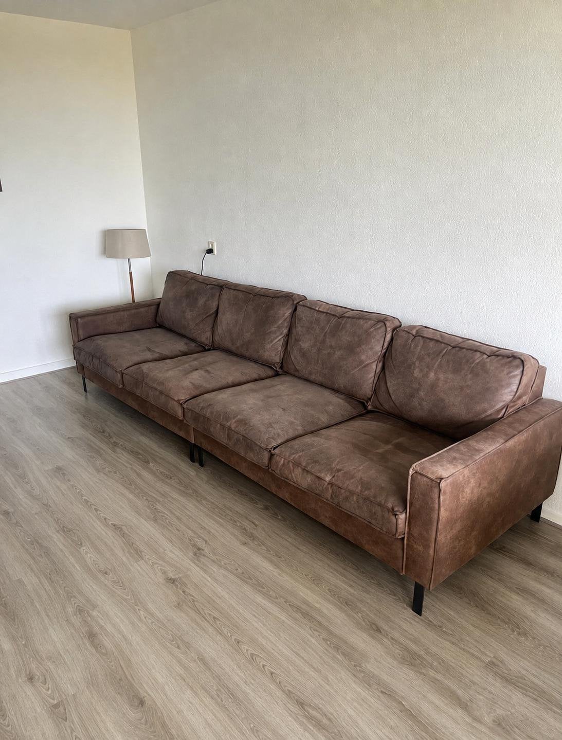 Lederlook stoffen bank Pancho - Seats en Sofa’s, Ophalen, Zo goed als nieuw