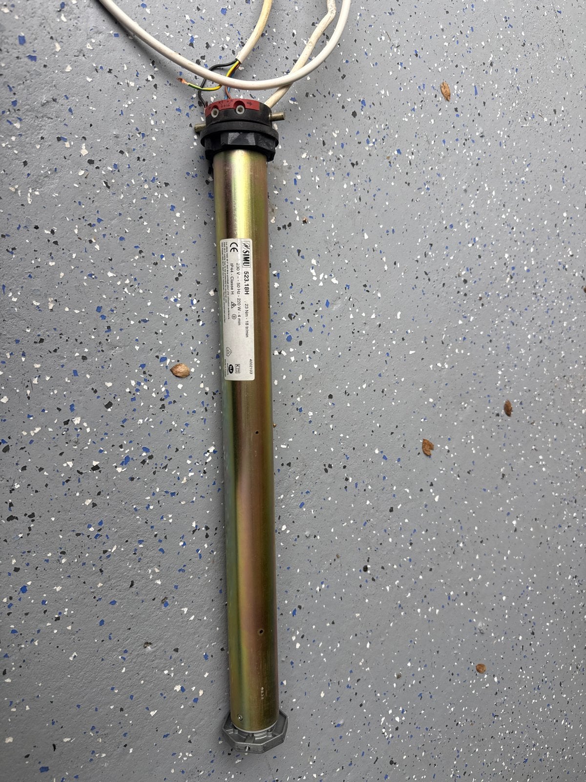 Simu rolluik motor 23Nm 18tr/min, Doe-het-zelf en Verbouw, Rolluiken, Ophalen of Verzenden, Gebruikt, Elektrische bediening