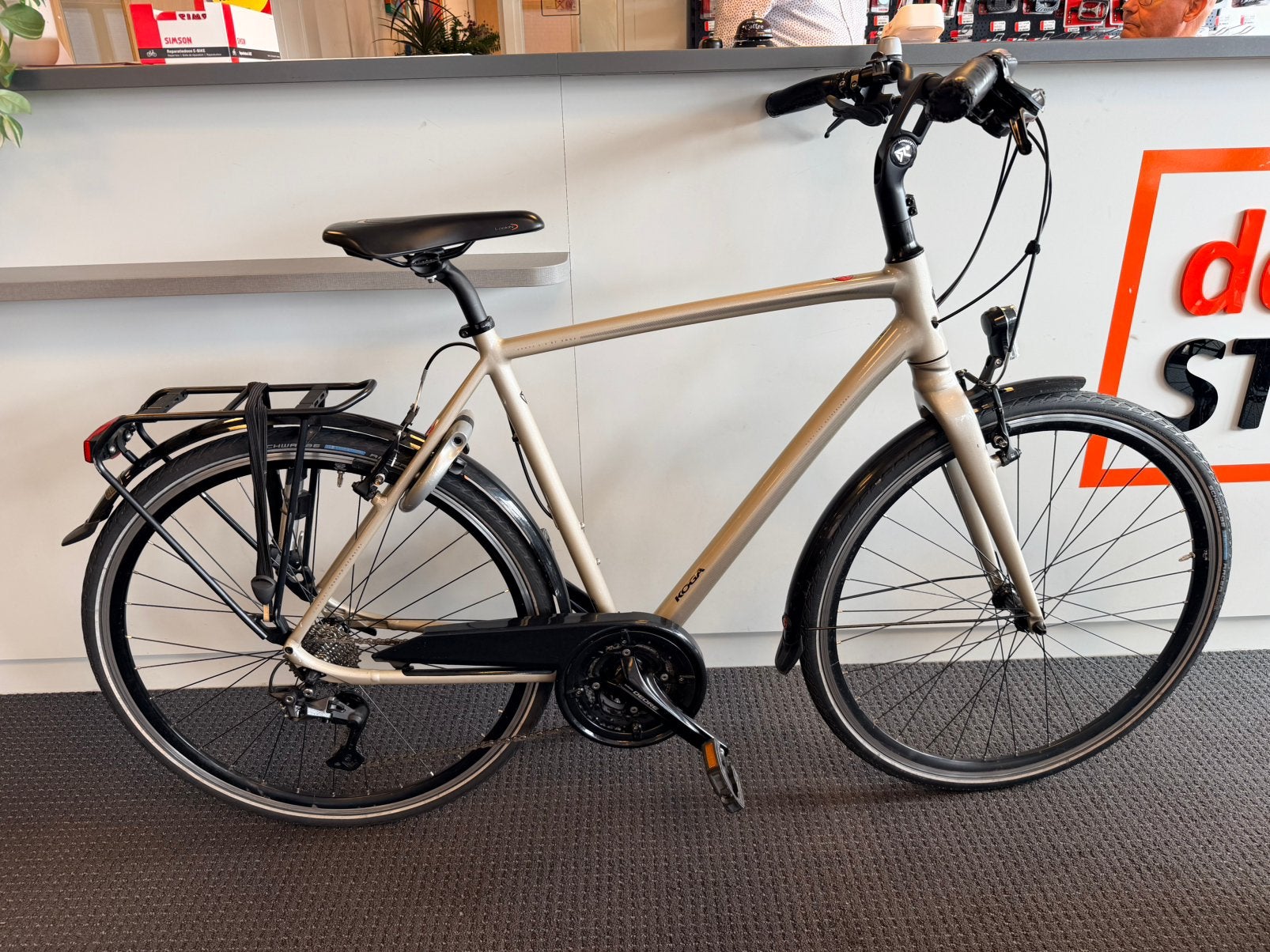 Koga venya 57 cm Deore izgst, Overige merken, Velgrem, Ophalen of Verzenden, Zo goed als nieuw