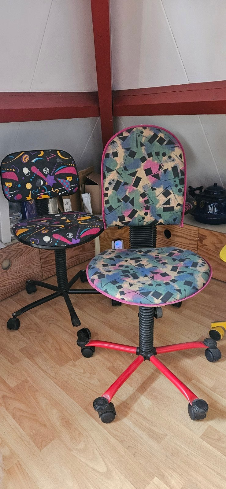 retro kinder bureaustoelen, Ophalen, Gebruikt