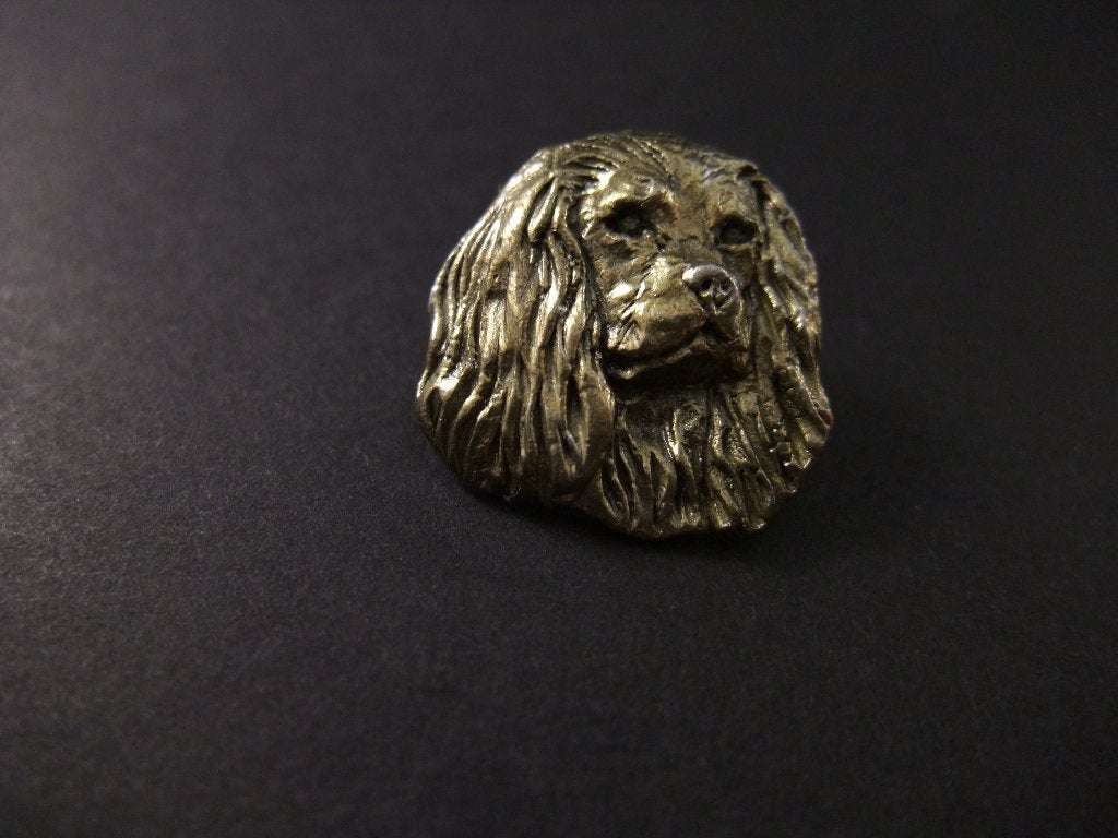 Cavalier King Charles-spaniël zilverkleurige pin, Ophalen of Verzenden, Gebruikt, Overige onderwerpen
