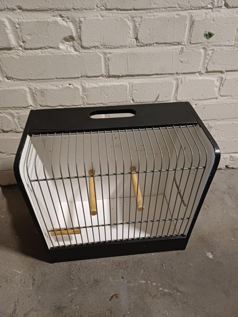 Tentoonstelling vogel  kooi te koop, Ophalen of Verzenden, Hout, Vogelkooi