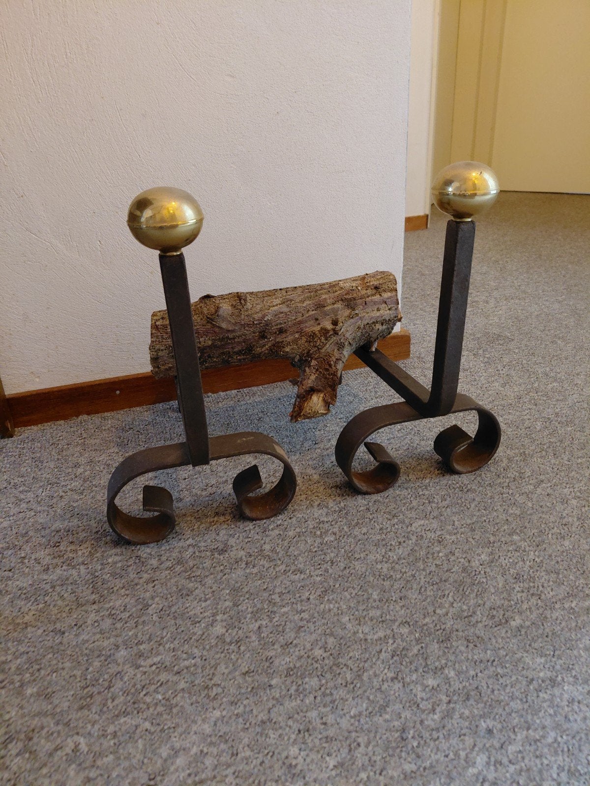Haardblokhouders, Ophalen of Verzenden, Koper of Brons