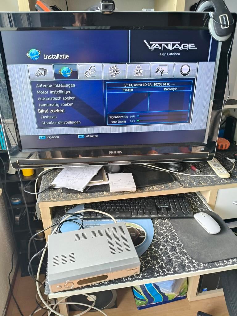 Vantage HD Satellietontvanger - Zo goed als nieuw, Ophalen of Verzenden, Zo goed als nieuw, Decoder