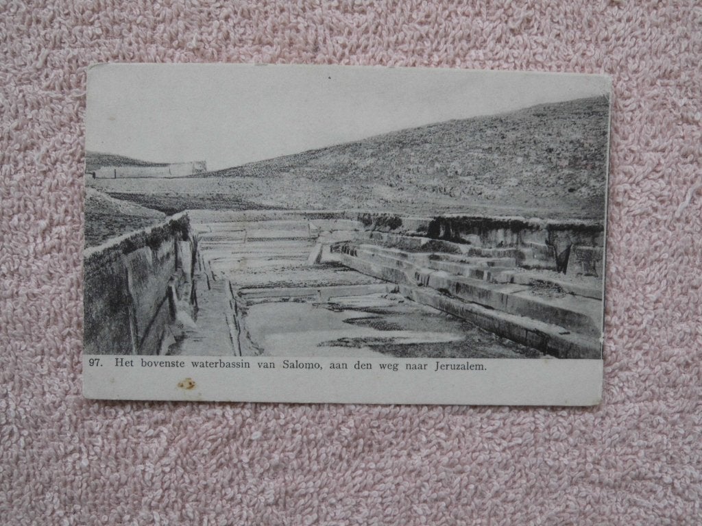 weg naar Jeruzalem en Hebron, Ophalen of Verzenden, Voor 1920, Ongelopen, Buiten Europa